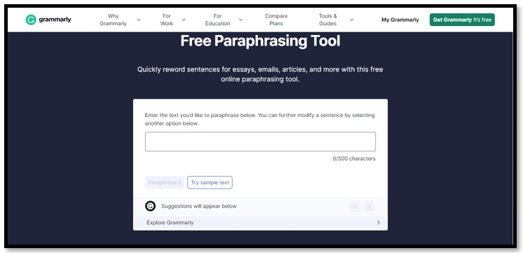 Best paraphrasing tool - Free Paraphrasing Tool