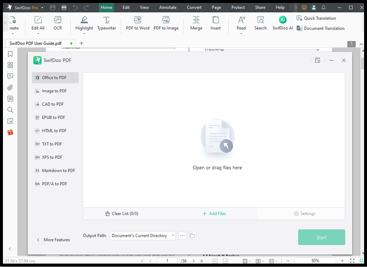 Best PDF Maker with AI Power: SwifDoo PDF