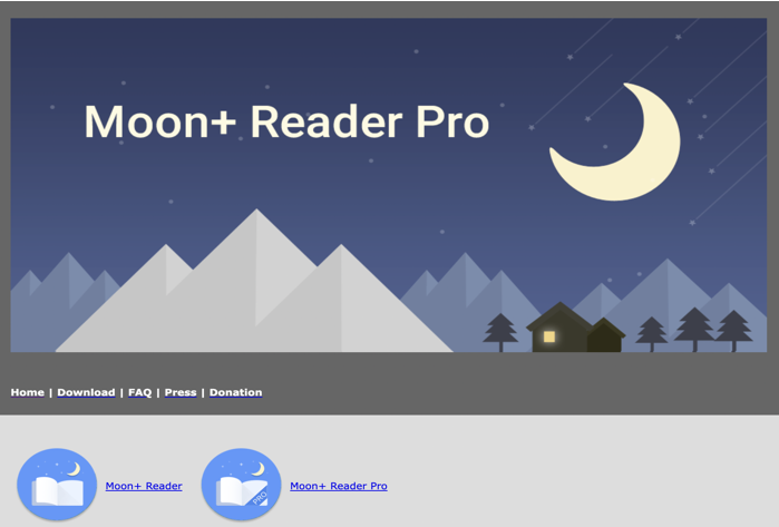 Moon Reader Pro best PDF reader for tablet