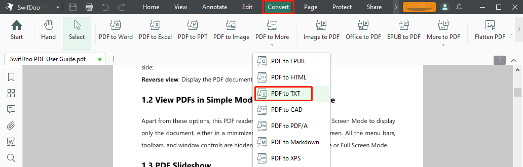 Best PDF to text converter SwifDoo PDF