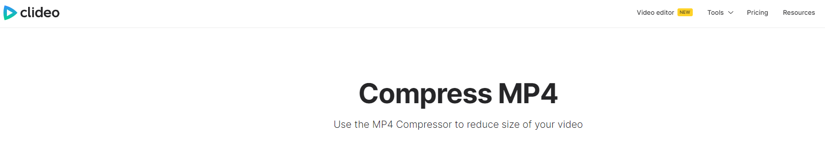 Best video compressor Clideo