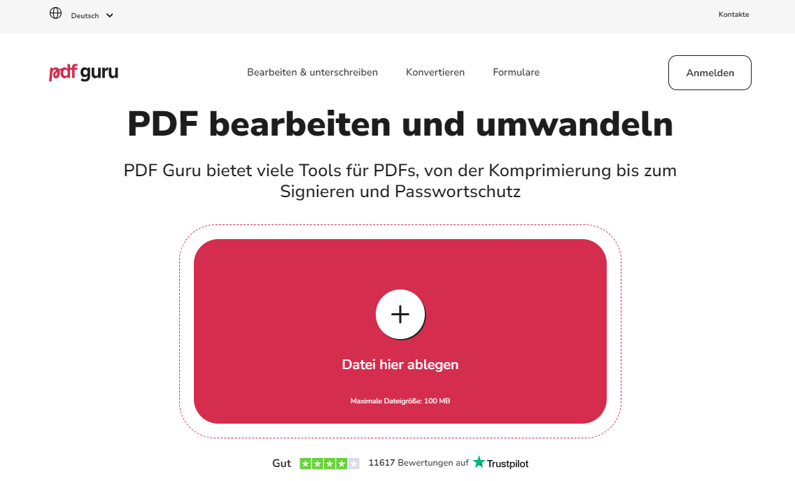 PDFguru: PDF-Bilder drehen online & kostenlos 