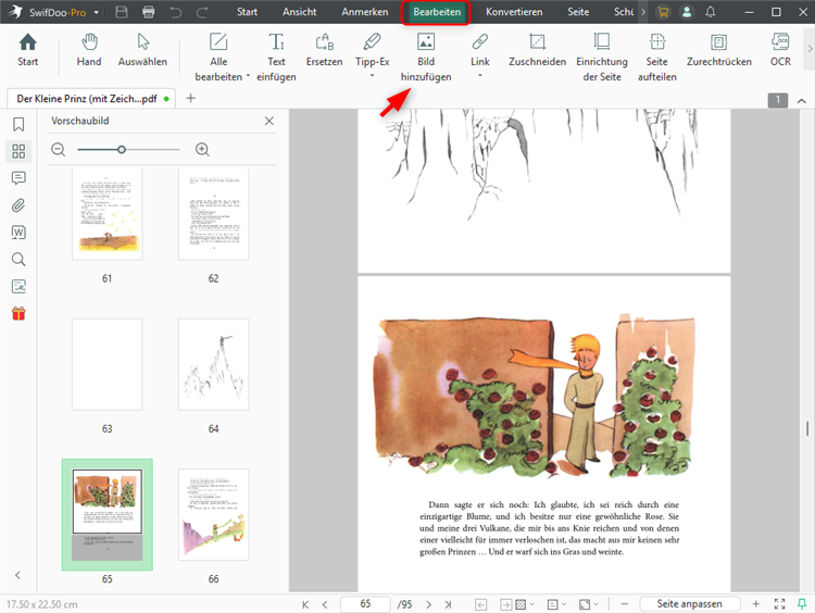 Bilder mit SwifDoo PDF in ein PDF auf dem Mac einfügen