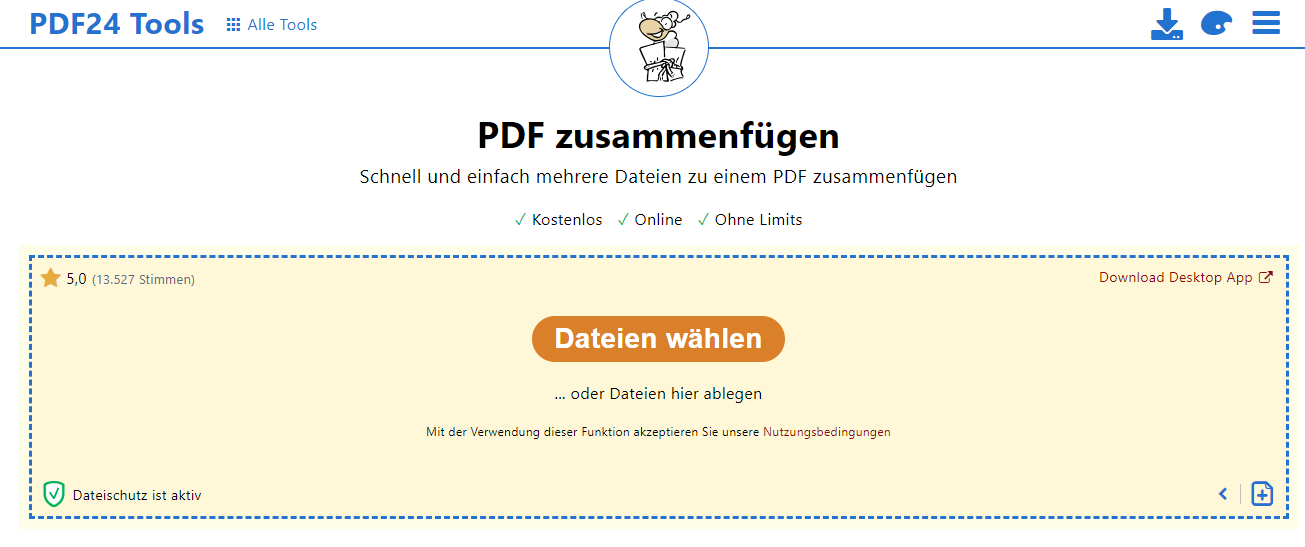 PDF24 ist einer der besten PDF-Editoren und bietet perfekte Online-Lösungen zur Konvertierung von JPG oder PNG in PDF. 