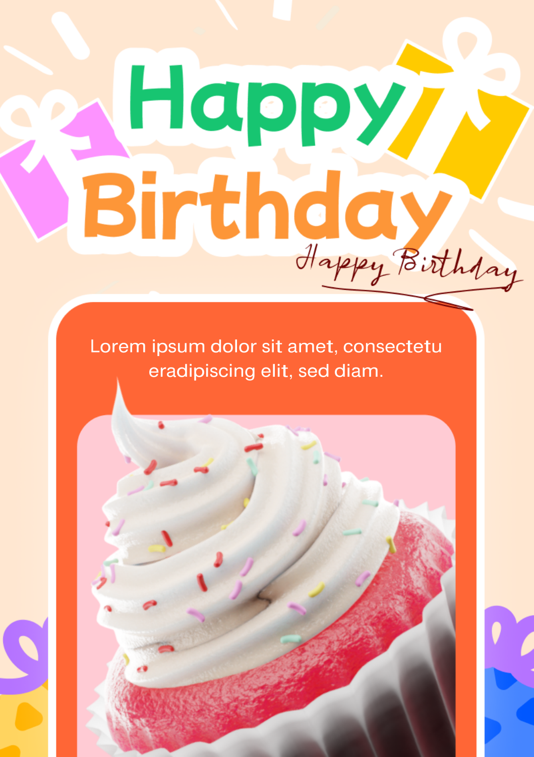 PDF Birthday Card Template 1