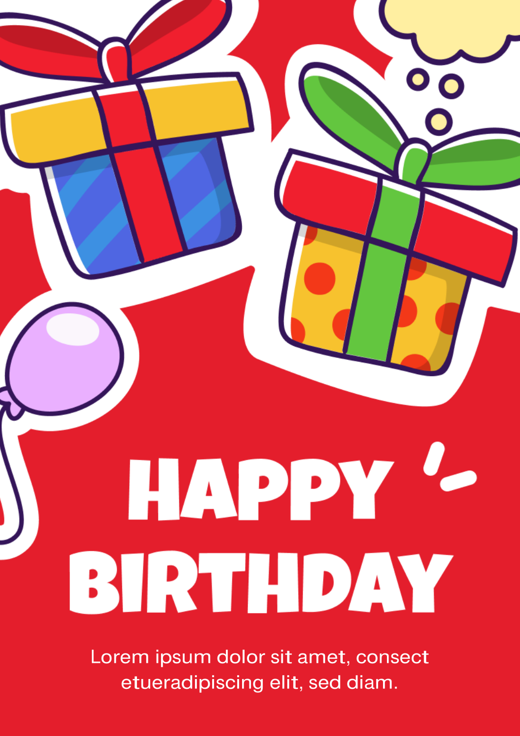 Happy Birthday Card PDF