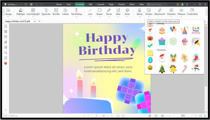 Birthday Card Making and Design for CEO/Company Owner