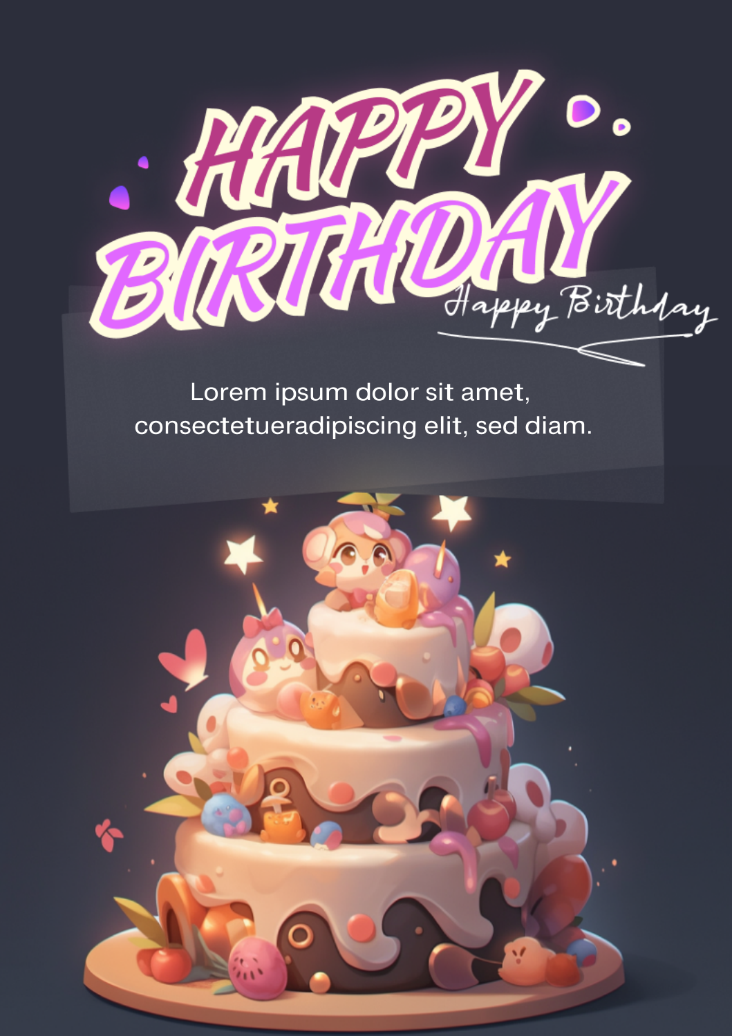 PDF Birthday Card Template 03