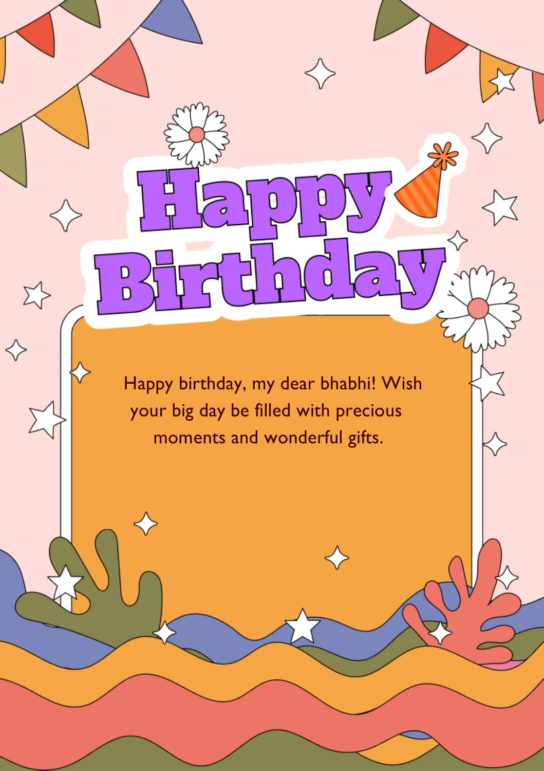 Birthday wishes for bhabhi card 2