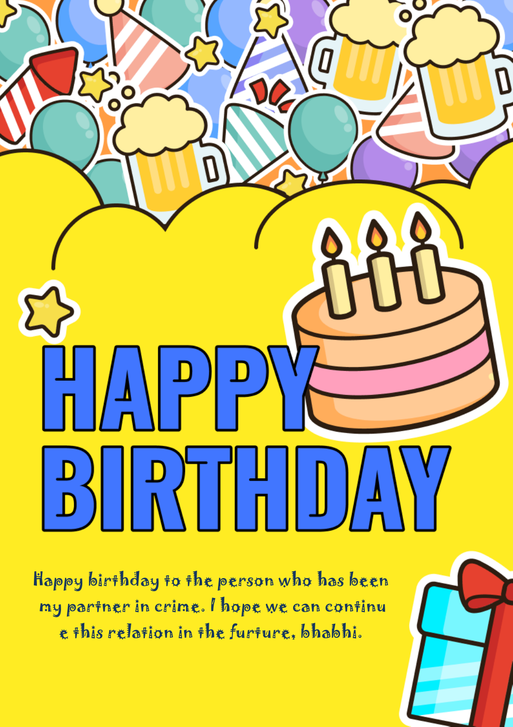 Birthday wishes for bhabhi card 3