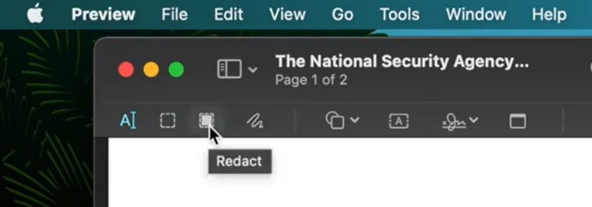 Black Out Text in PDF on macOS