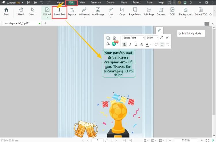 Tip: How to Make a Boss’s Day Card 2