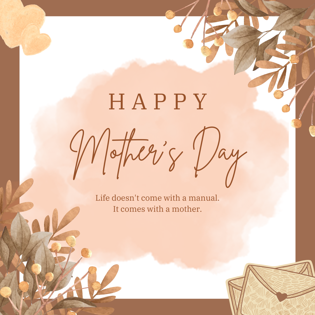 Brown Happy Mother's Day Template