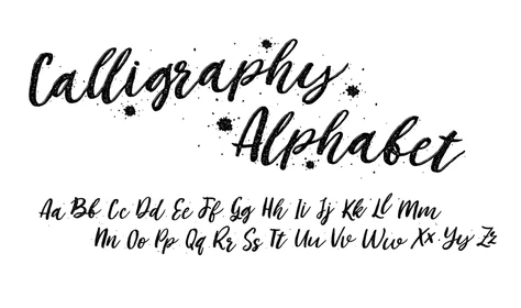 Kalligraphie Alphabet