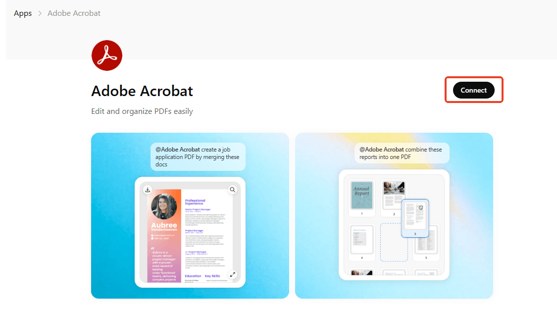 Use Adobe Acrobat in ChatGPT