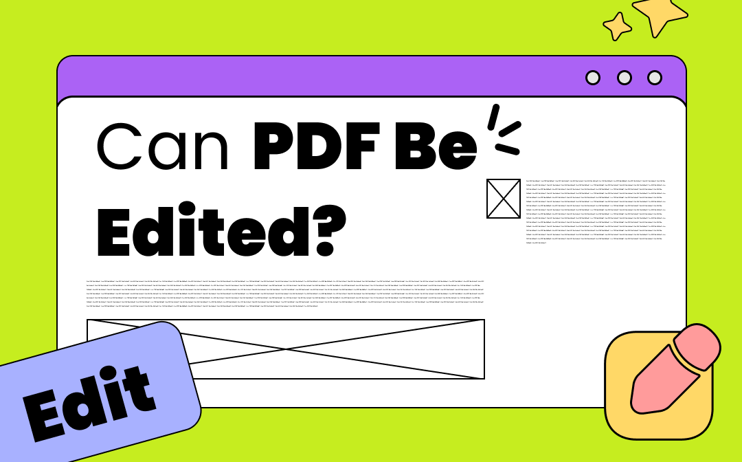 Can PDFs be edited