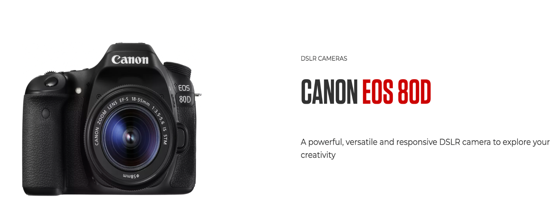 Canon 80D best vlogging camera