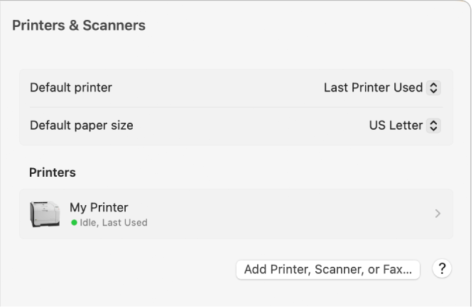 Update Printer Device