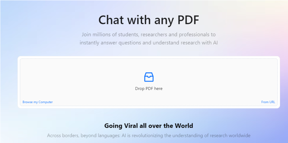 chat with PDF by ChatPDF