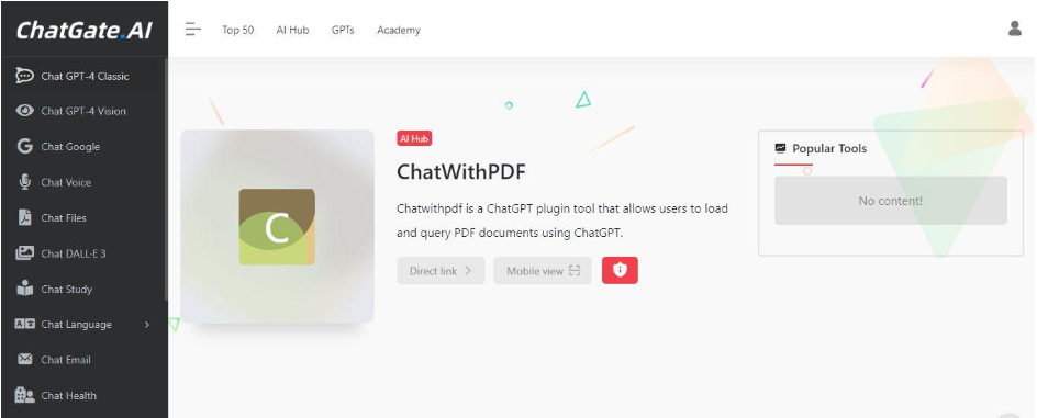 chat with PDF using ChatGPT
