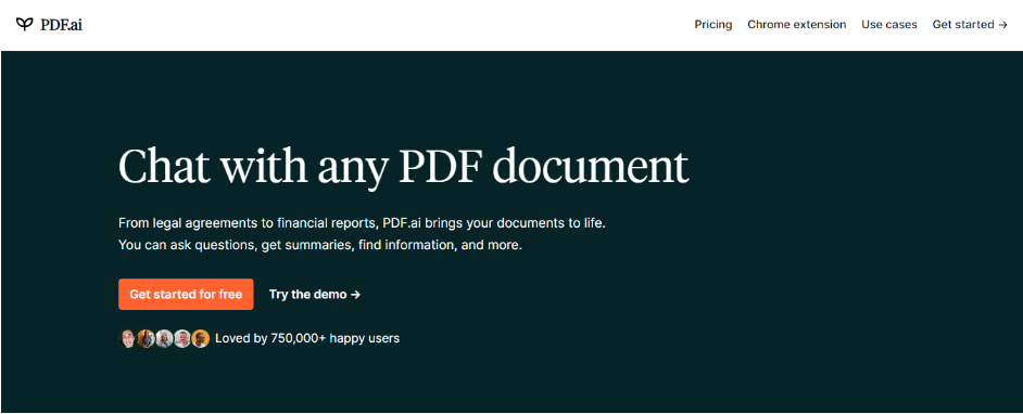 chat with PDF with PDF.ai