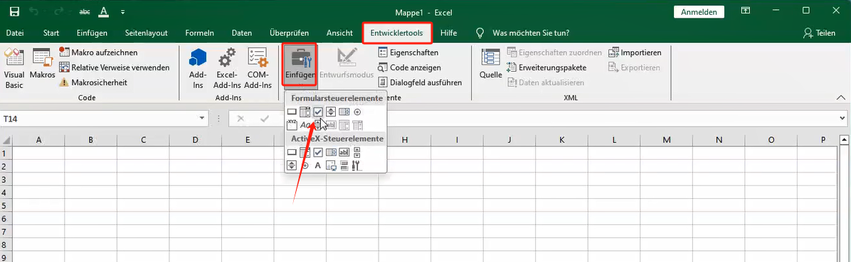 Checkbox in Excel