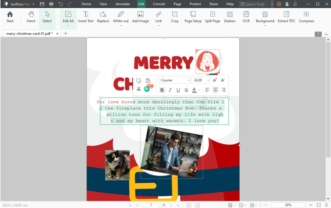 Download and Design Your Christmas Card for Girlfriend