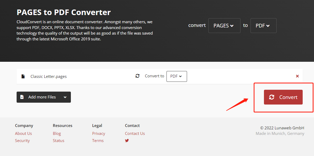 pages-to-pdf-cloudconvert-start-page