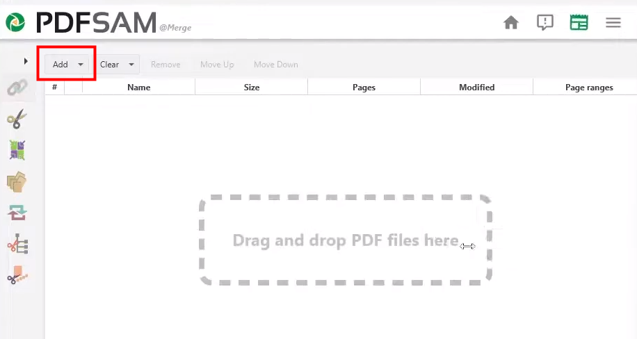 Combine PDF files on Windows 10 with PDF Sam Basic 2