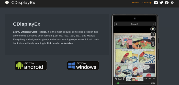 CDisplayEx Comic Reader Lite comic book reader