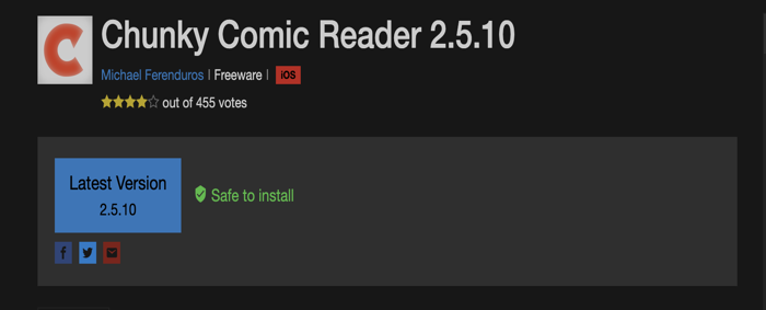 Chunky Comic Reader comic book reader