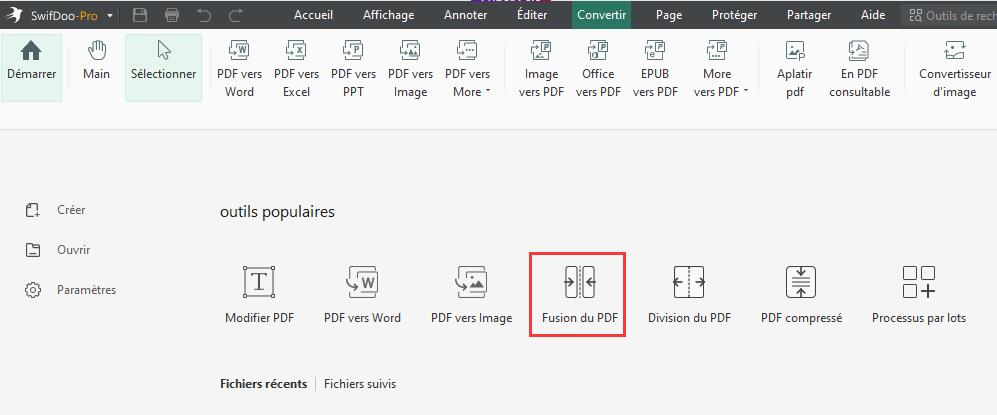 Imprimer plusieurs PDF à la fois avec SwifDoo PDF sur Windows