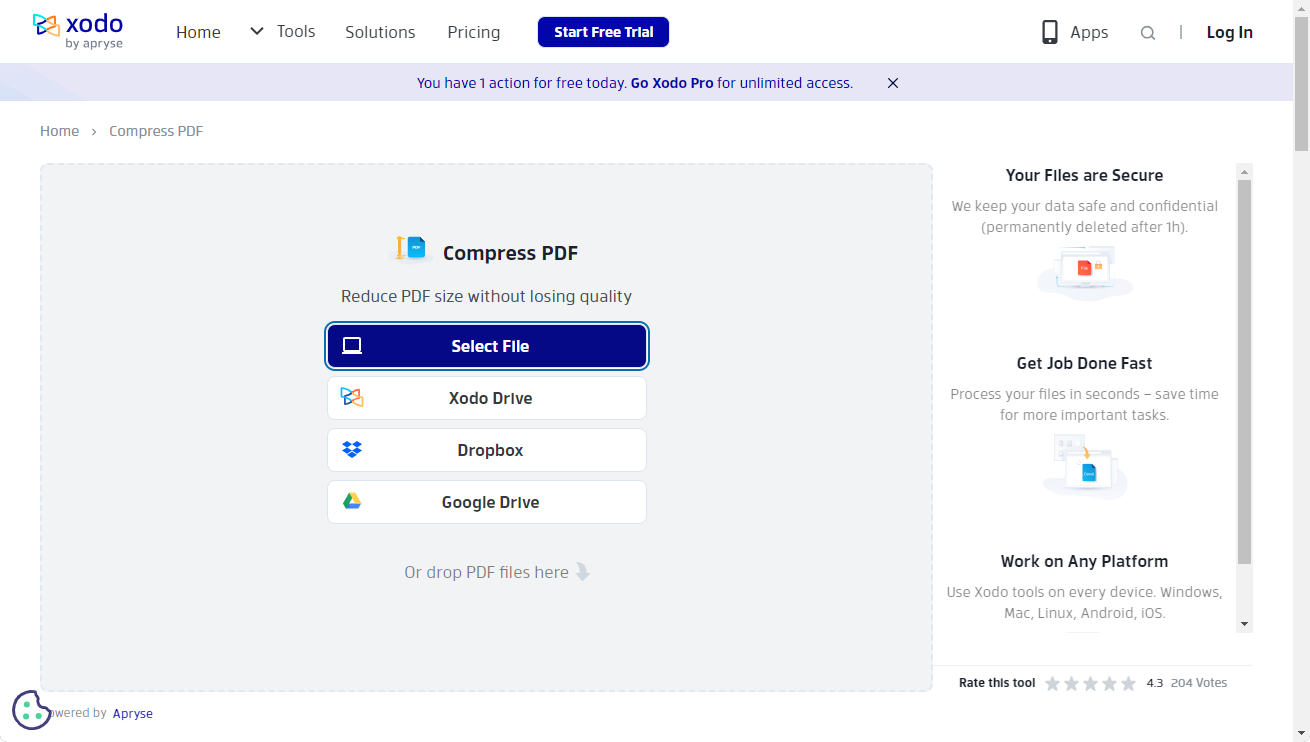 Compress PDF on Mac Online