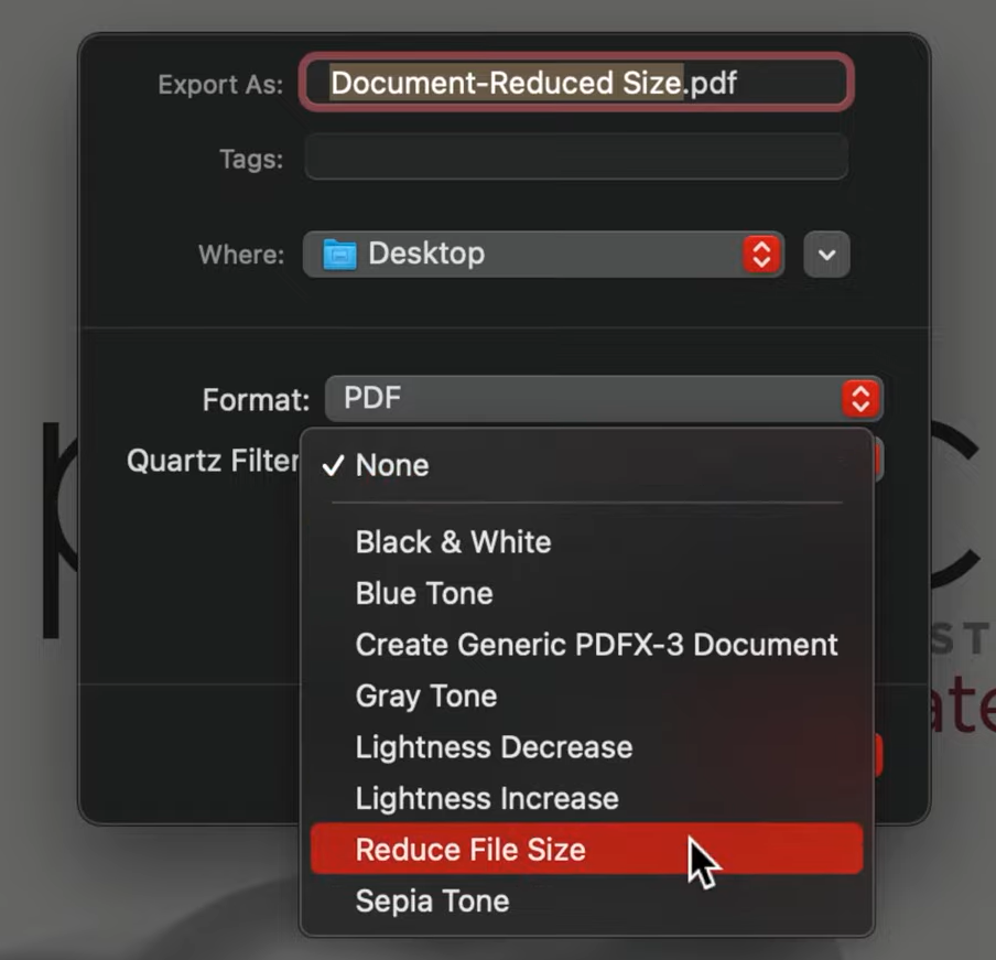 how to compress a pdf on macbook