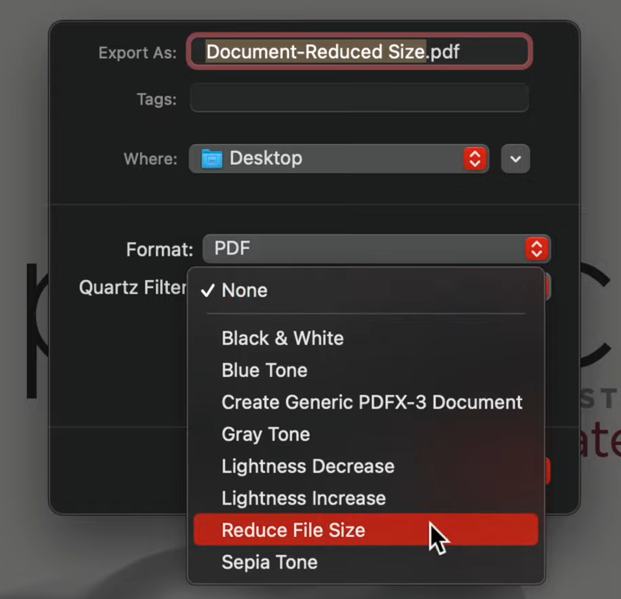 compress pdf in mac