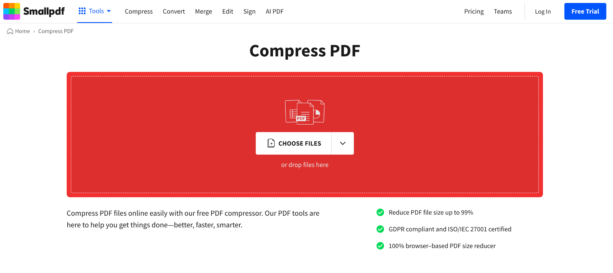 Compress PDF Online