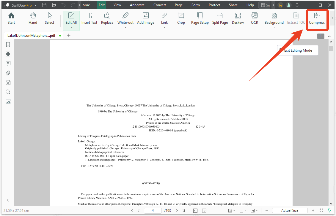 swifdoo pdf compressor