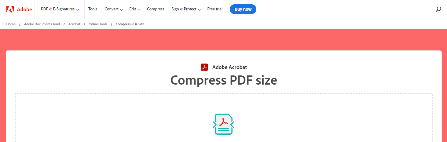Compress PDF to 200KB online with Adobe Acrobat Online