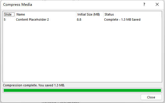 PowerPoint Compress Media command compress PowerPoint step 3