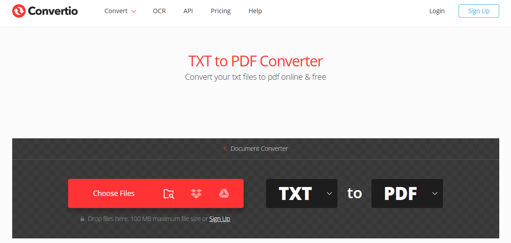 Convert a Bin File to PDF Online 2