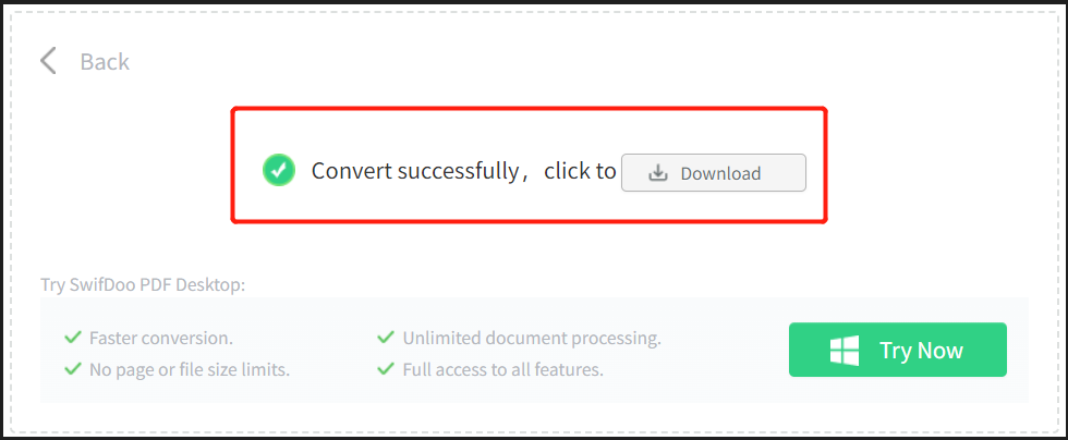 Convert Excel to JPG with SwifDoo Online Converter step 3