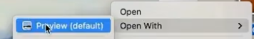 Convert HEIF to PDF on Mac step 1 open pdf in Preview