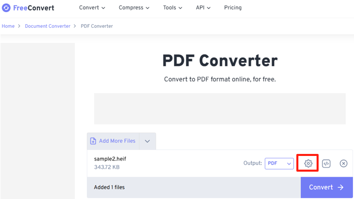 How to Convert .heif to .pdf Online