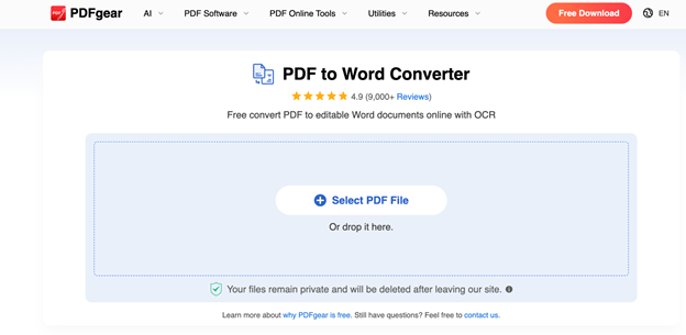 Convert Hindi PDF to Word Online