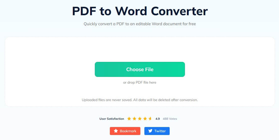 PDF to Word Online Converter