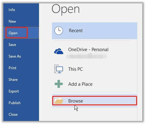 Open PDF in MS Word