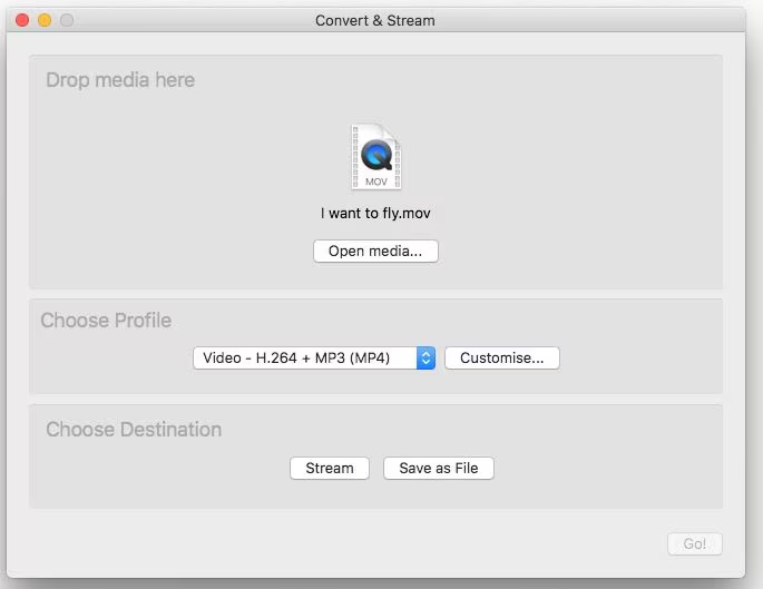 Convert MOV to MP4 Mac VLC