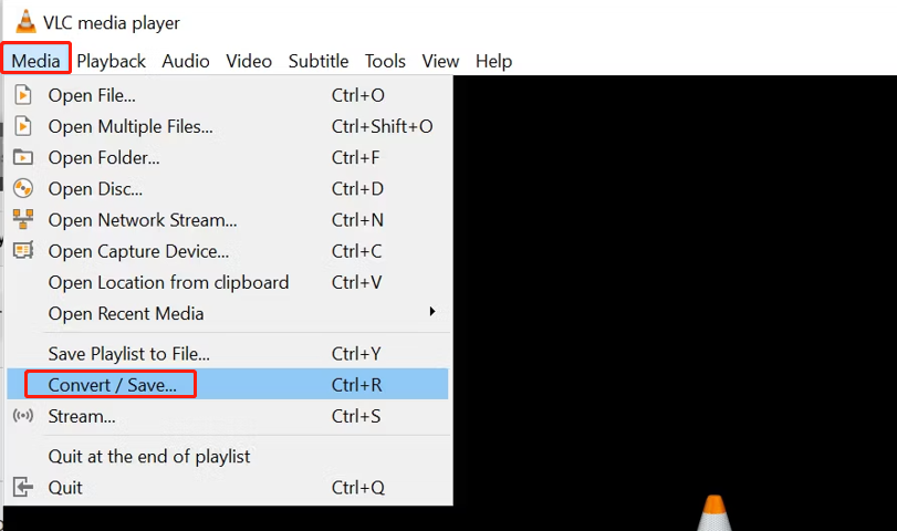 Convert MP4 to WAV with VLC Media Player step 1