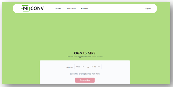 Convert OGG to MP3 with MiConv
