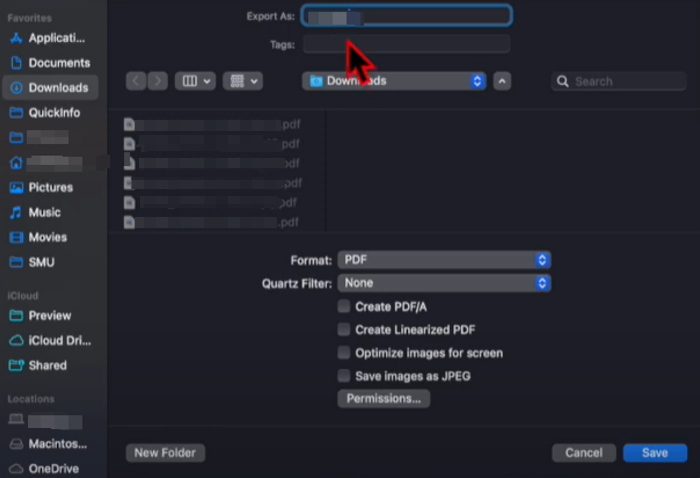 Convert Protected PDF to PDF in Preview 2